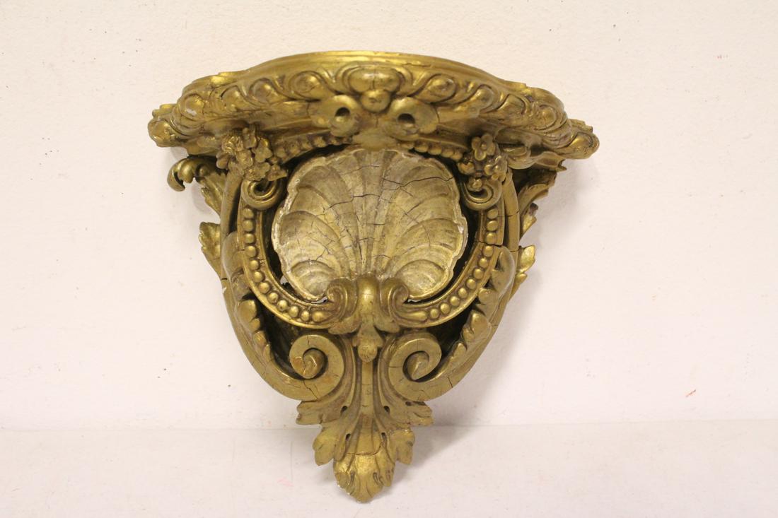 Antique giltwood wall sconce (1 of 9)