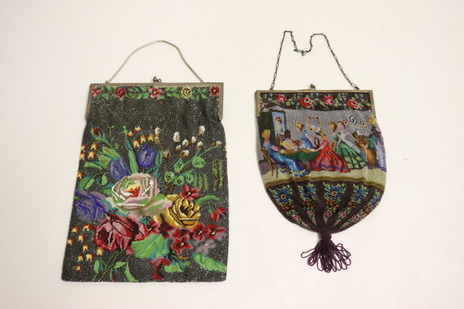 2 very beautiful micro bead Victorian handbags (1 of 11)