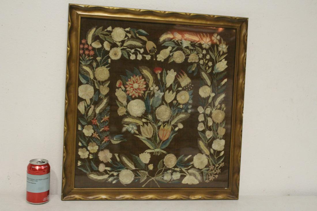 18th/19th century European embroidery panel (1 of 10)