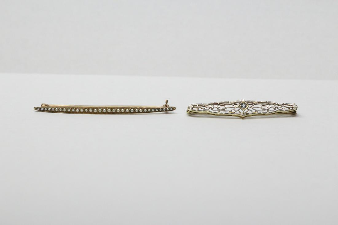 2 gold Victorian bar pins (1 of 10)
