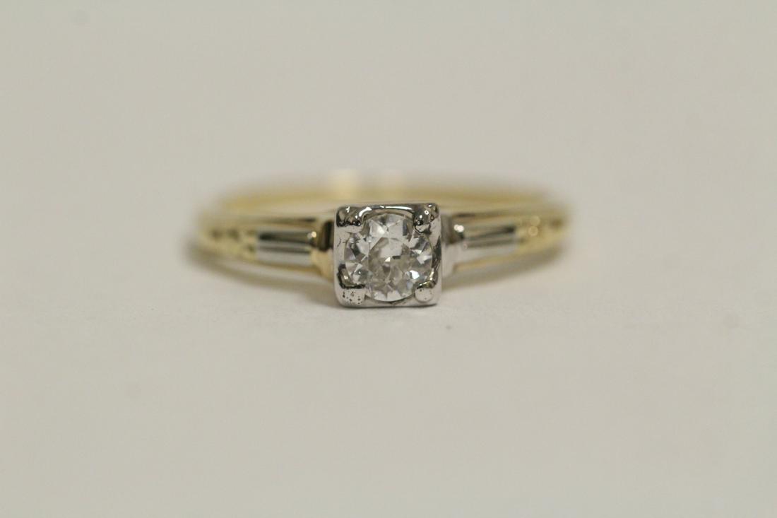 A 14K - 18K gold diamond ring (1 of 10)
