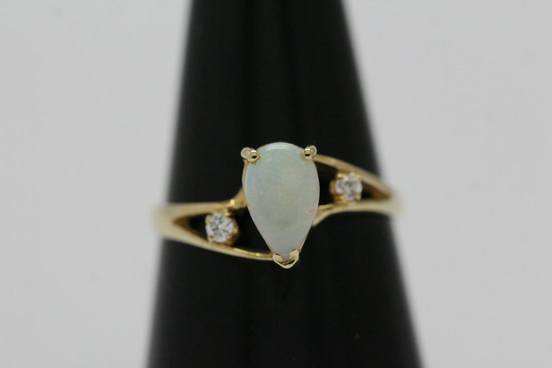 A 14K opal diamond ring (1 of 11)