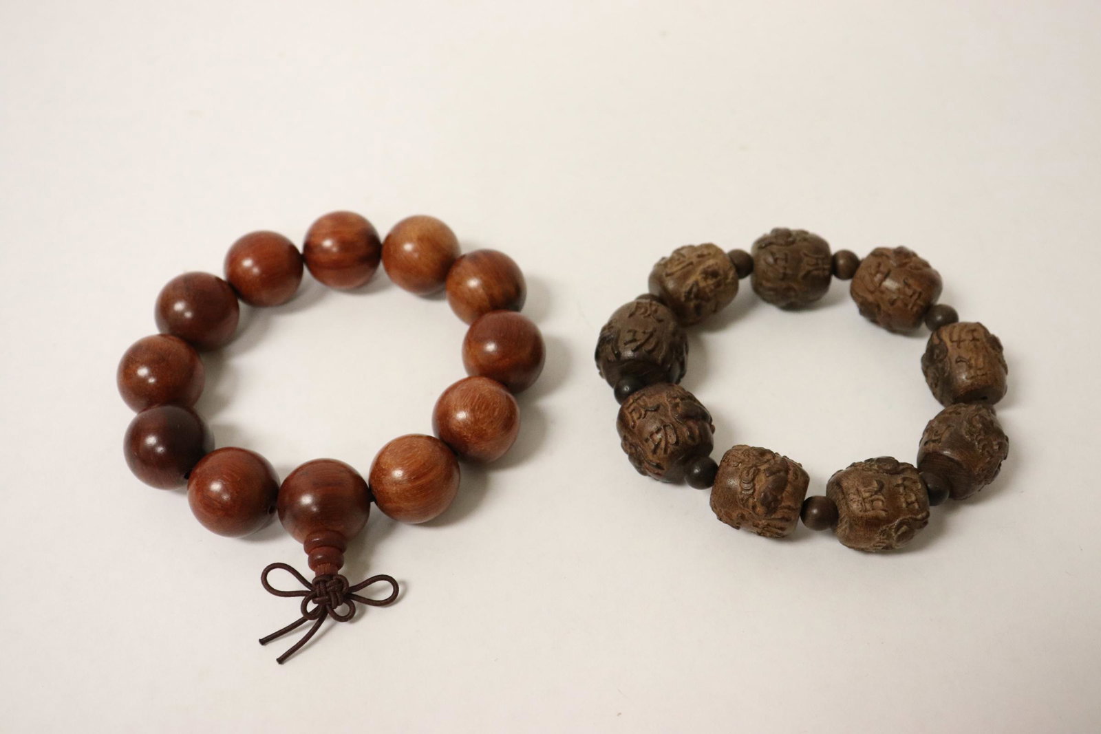 2 wood bead bracelets (1 of 10)