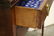 Antique French mahogany folding top desk/ cabinet - 8