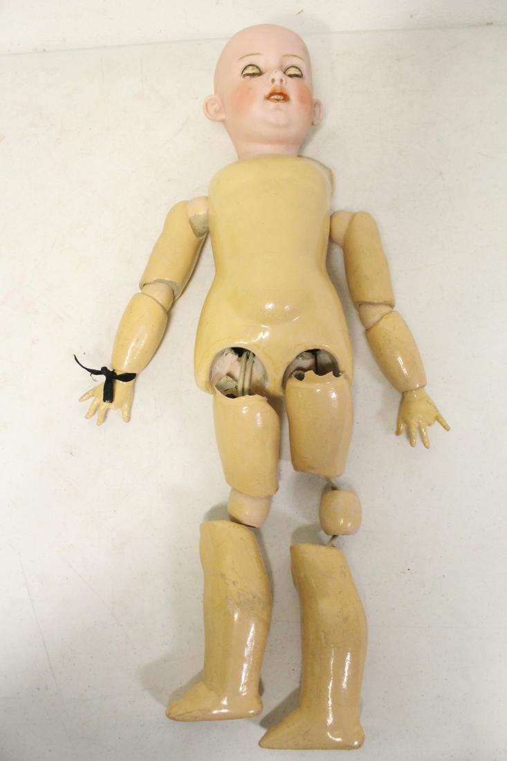 Large antique German bisque head doll "Dolly Dimple" (1 of 10)