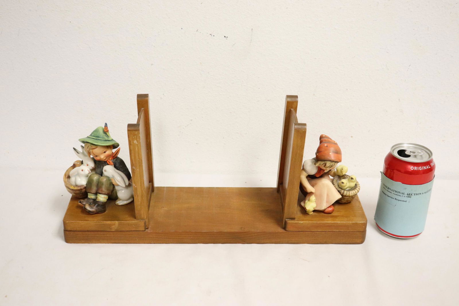 Unusual bookends with Hummel figure (1 of 10)