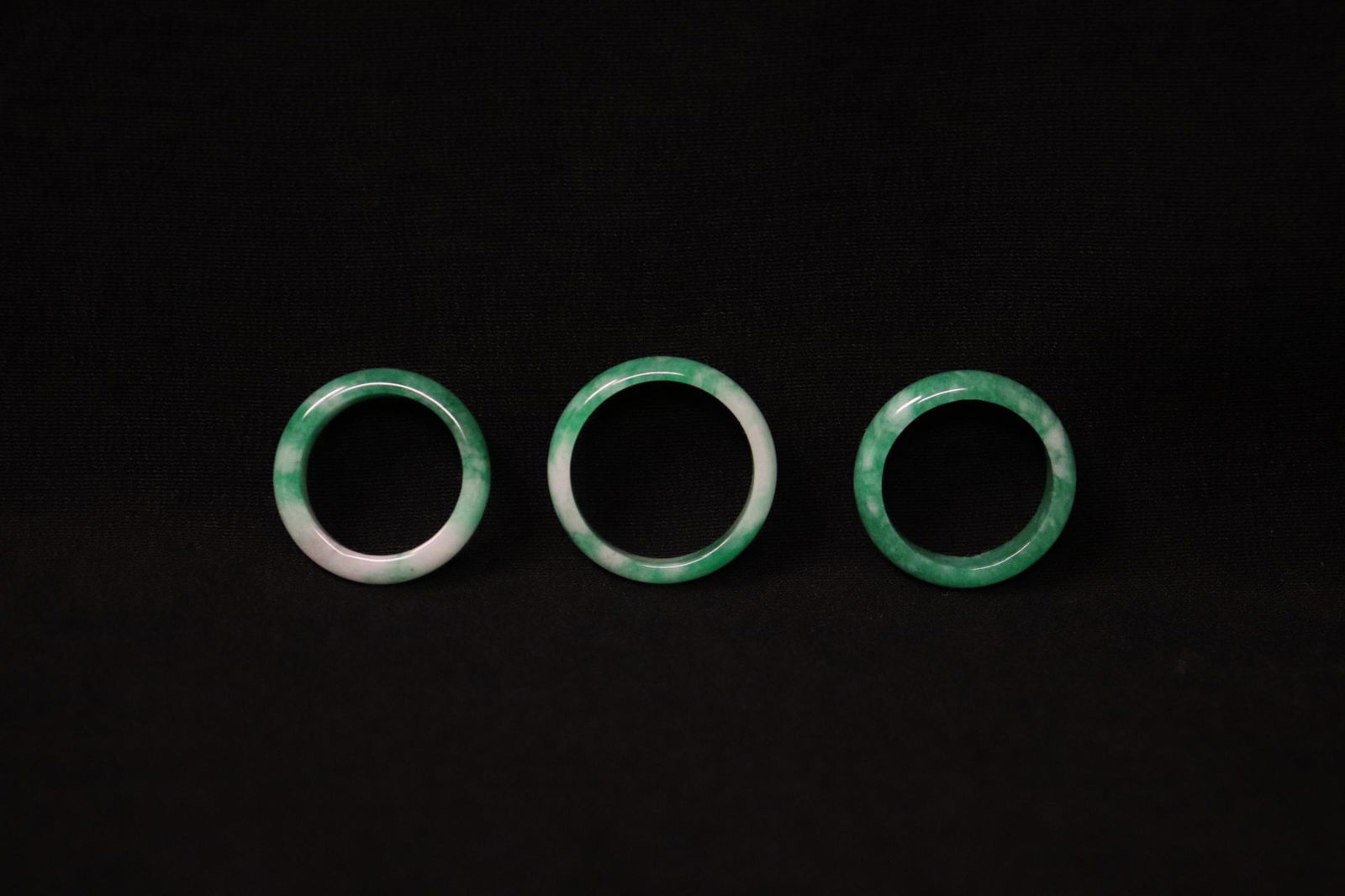 3 jadeite like bangle rings (1 of 8)