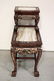 Chinese vintage 2-tier marble top rosewood side table