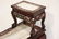 Chinese vintage 2-tier marble top rosewood side table - 6