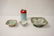 3 piece Chinese antique famille rose porcelain
