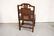 Chinese vintage rosewood chair with marble plaque - 10