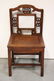 Chinese vintage rosewood chair with marble plaque