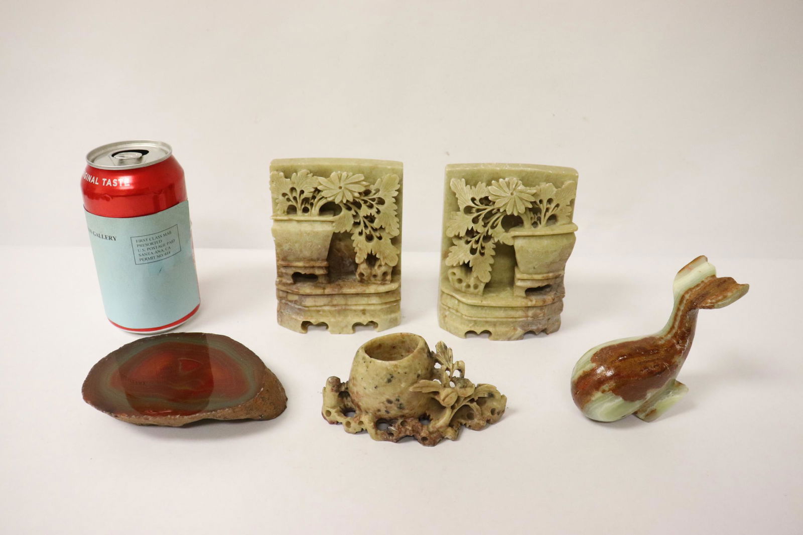 Lot of shoushan stone carvings (1 of 9)