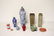 A cinnabar vase, & misc. Chinese porcelain pieces