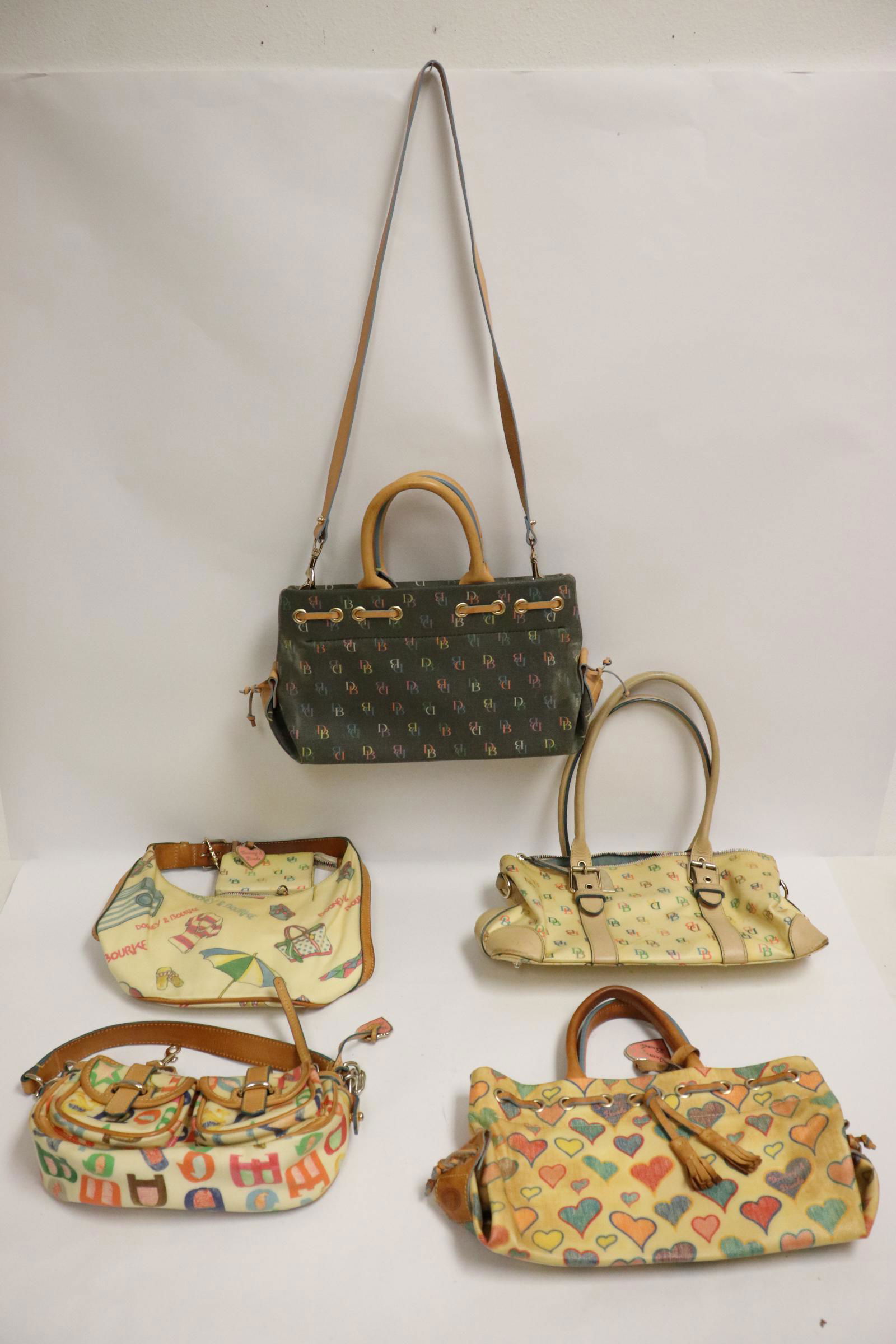 5 Dooney and Bourke handbags: 5 Dooney and Bourke handbags