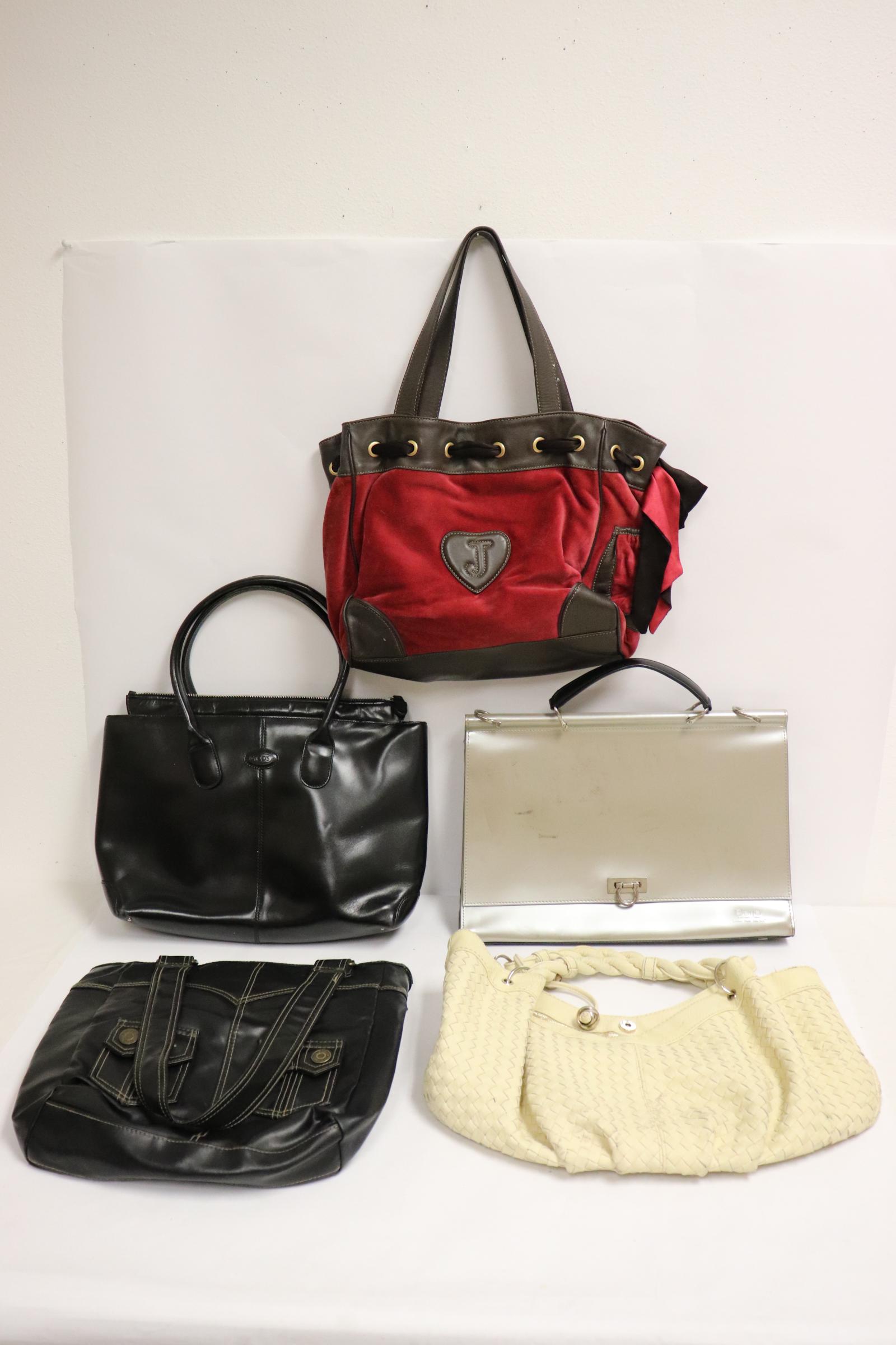5 handbags/ document bags: 5 handbags/ document bags; Blijo, Juicy Couture, Loeffler Randall, Levi and Tod's