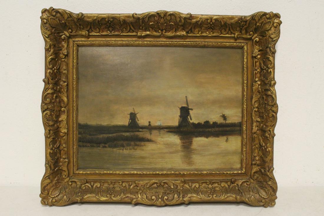 Oil on panel with fine gilt frame (1 of 10)