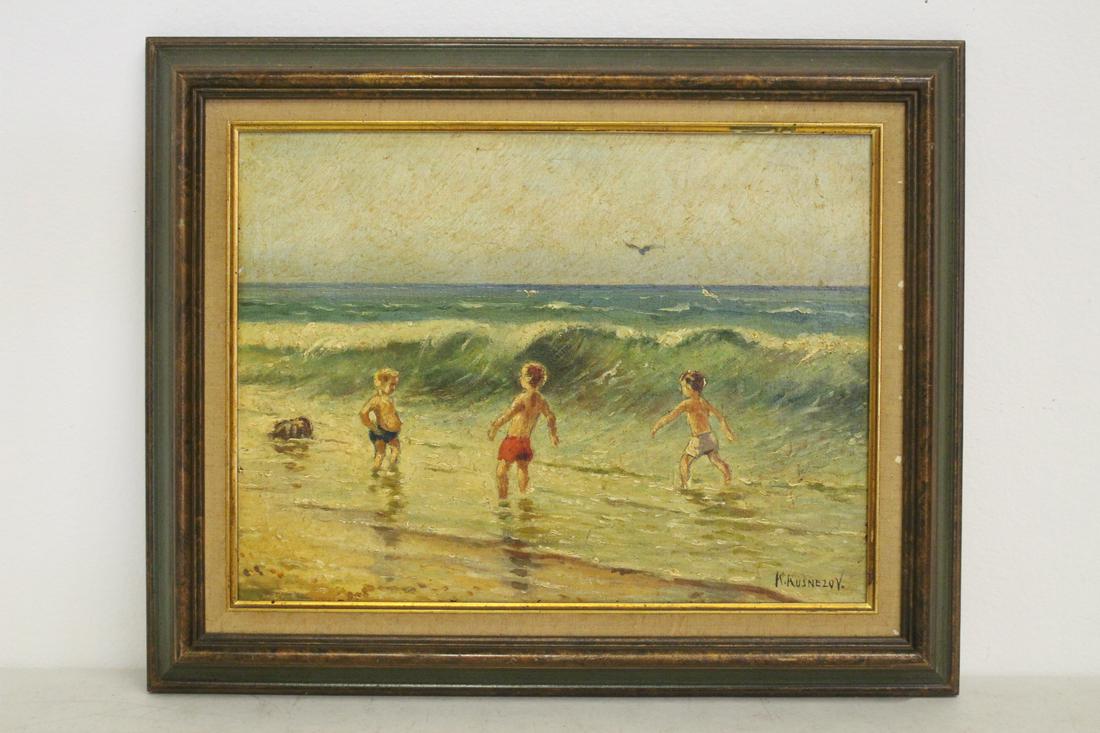 Oil on panel by Konstantin Konstantinovich Kuznetsov (1 of 10)