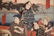 Framed vintage Japanese w/b print by Toyokuni III - 14
