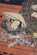 Framed vintage Japanese w/b print by Toyokuni III - 9