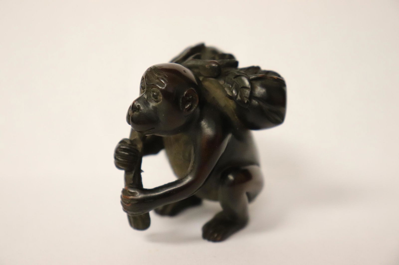 A very fine Japanese wood carved netsuke (1 of 9)
