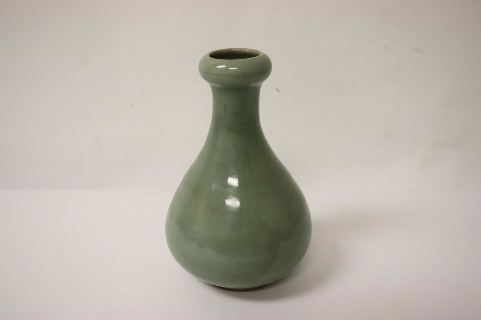 Antique Chinese celadon small porcelain vase (1 of 9)