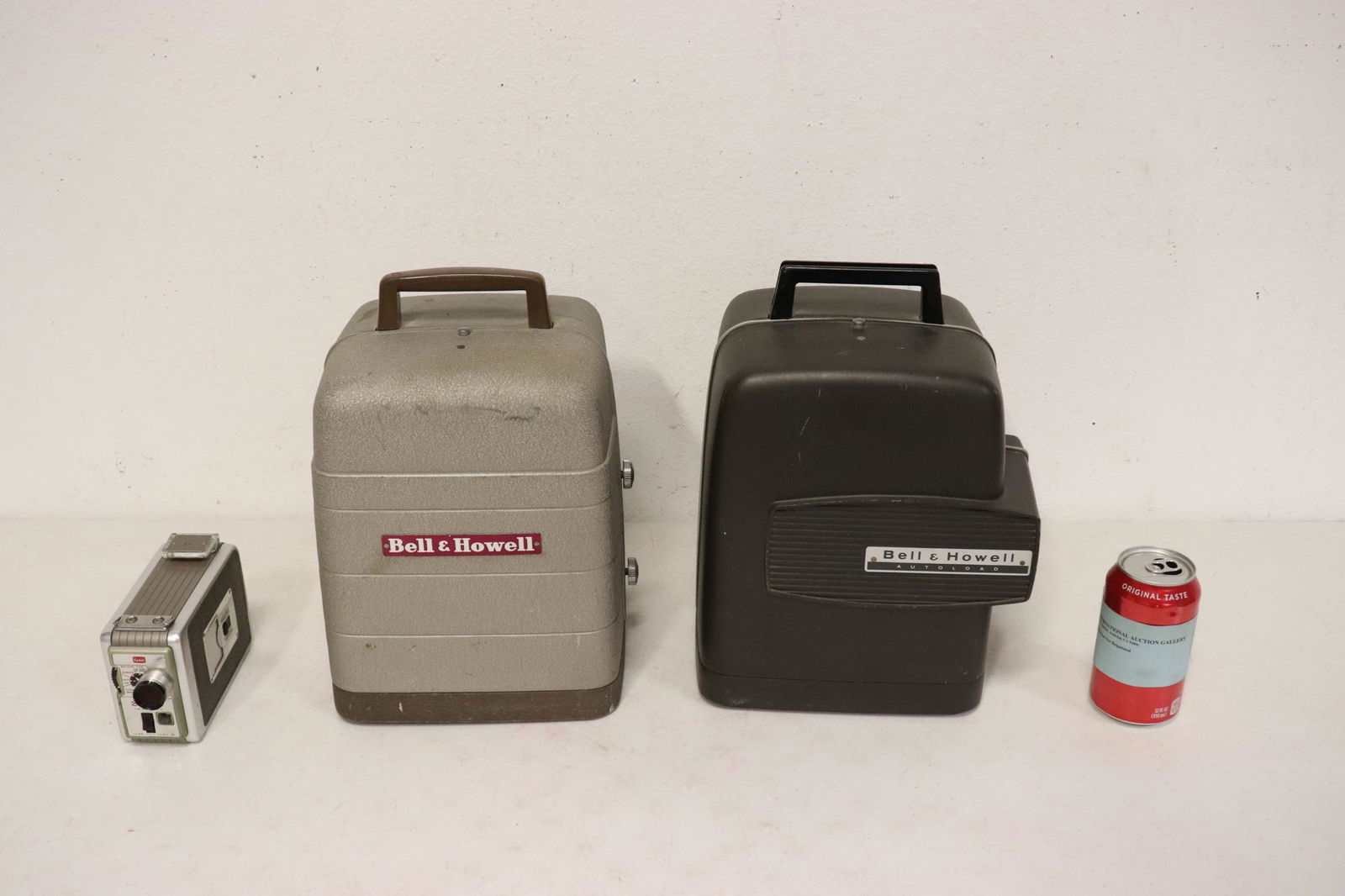 Kodak movie camera and 2 Bell & Howell projectors: One Kodak movie camera and 2 Bell and Howell movie projectors