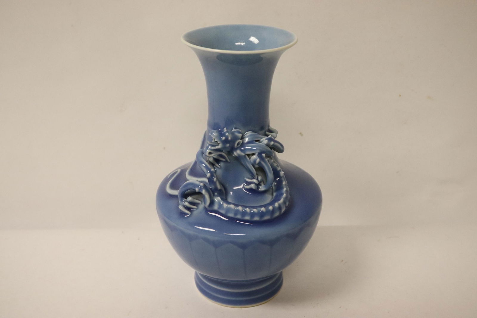 Chinese blue glazed vase (1 of 10)