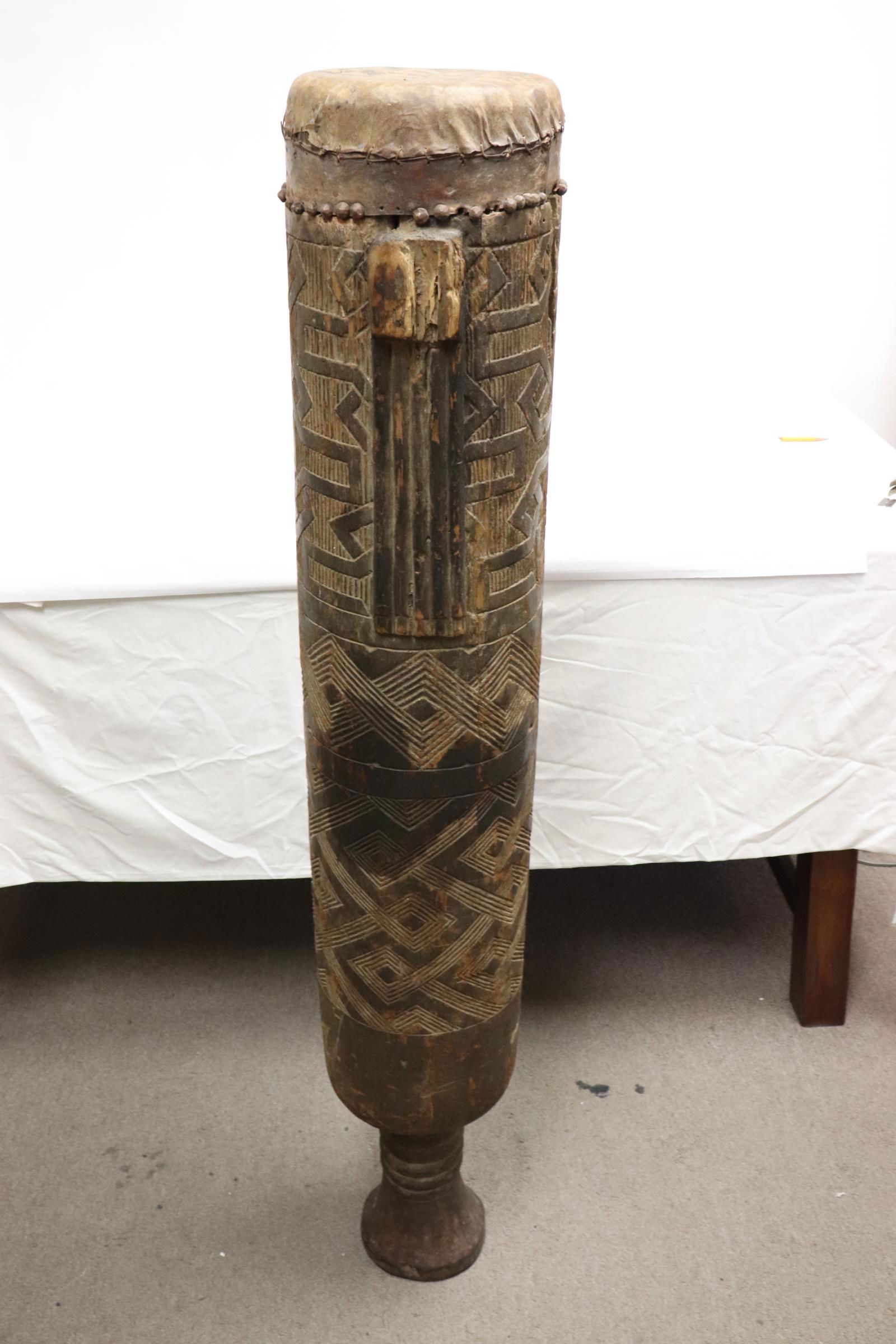 Rare antique African Congo drum (1 of 11)