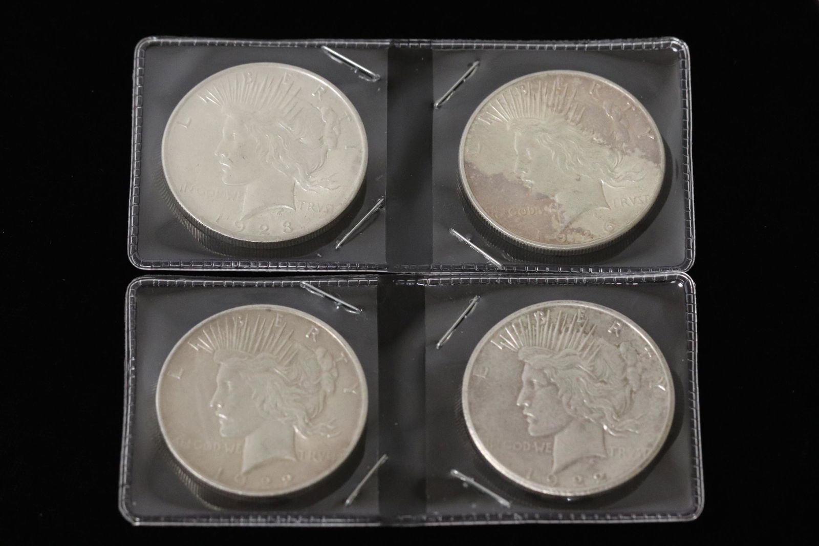 4 American silver dollars (1 of 10)