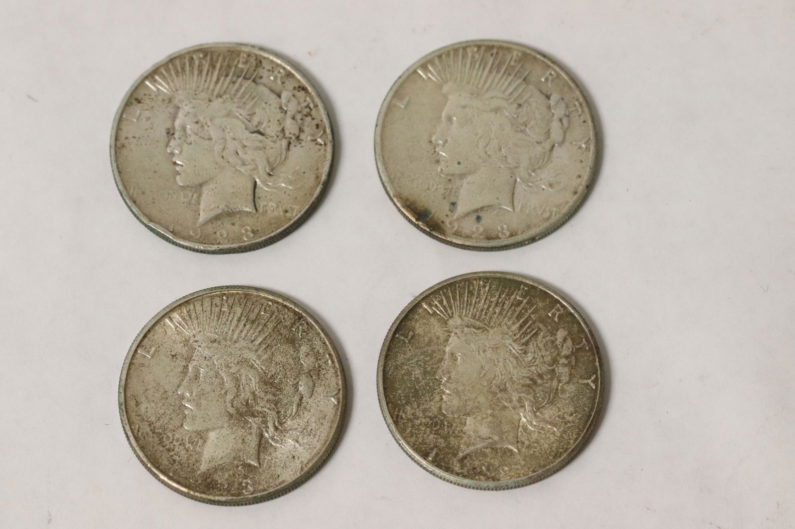 4 Liberty silver dollars (1 of 10)