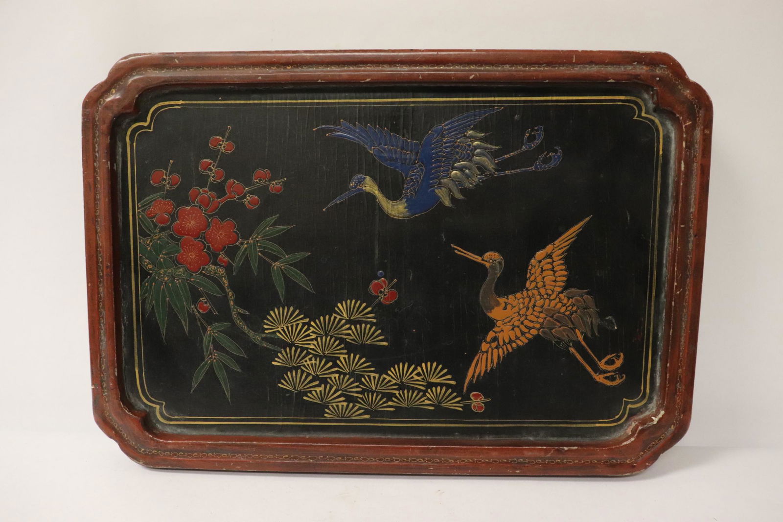 Chinese vintage lacquer tray (1 of 11)