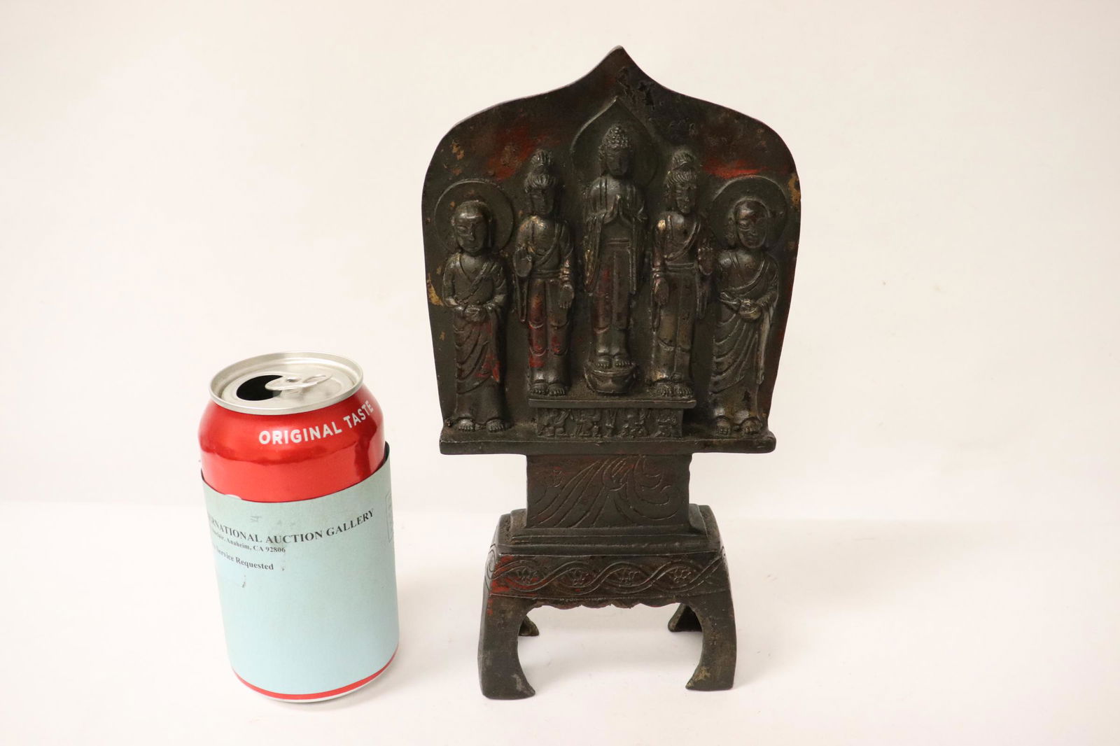 Chinese vintage bronze sculpture of deity group (1 of 10)