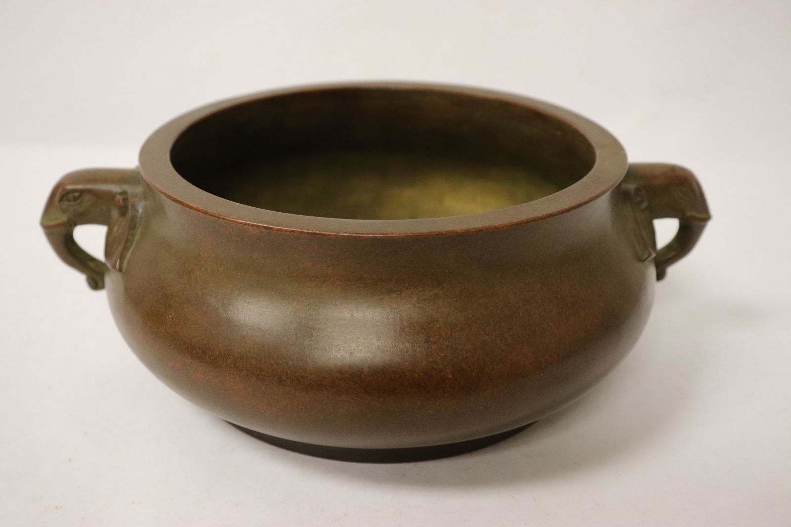 Very heavy bronze open censer (1 of 10)