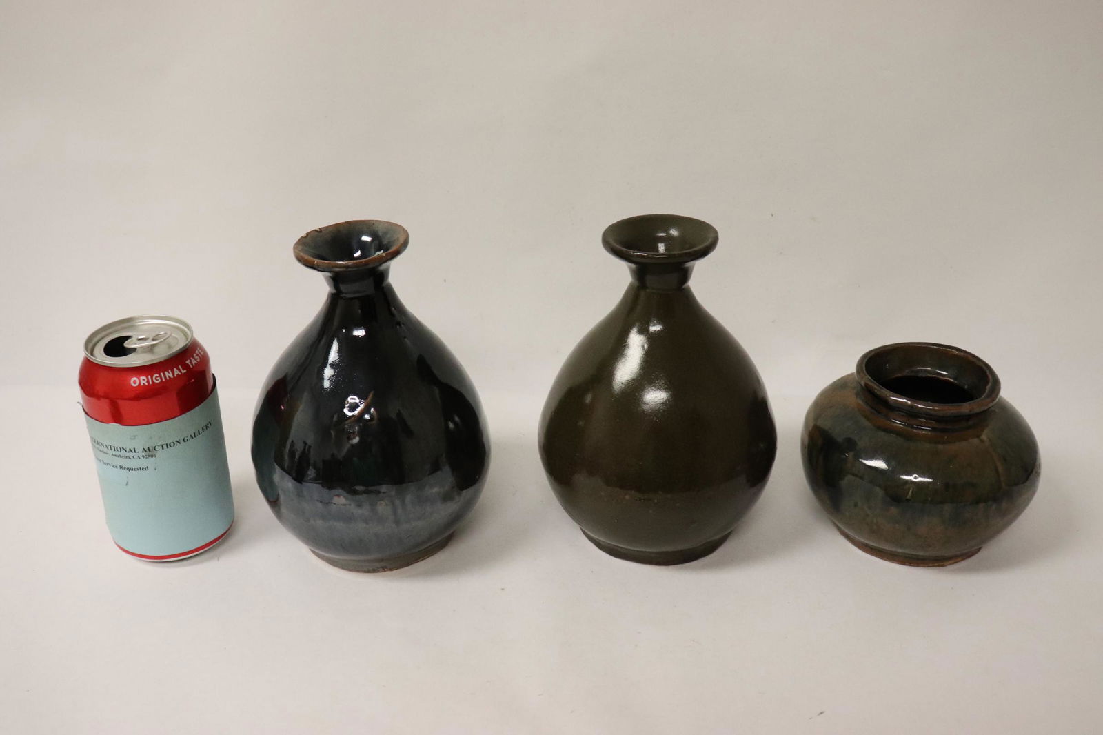 3 Song style brown glazed pottery jars (1 of 10)