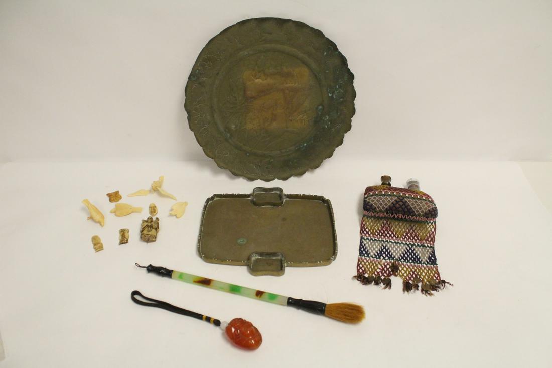 2 Chinese antique brass trays and more (1 of 10)
