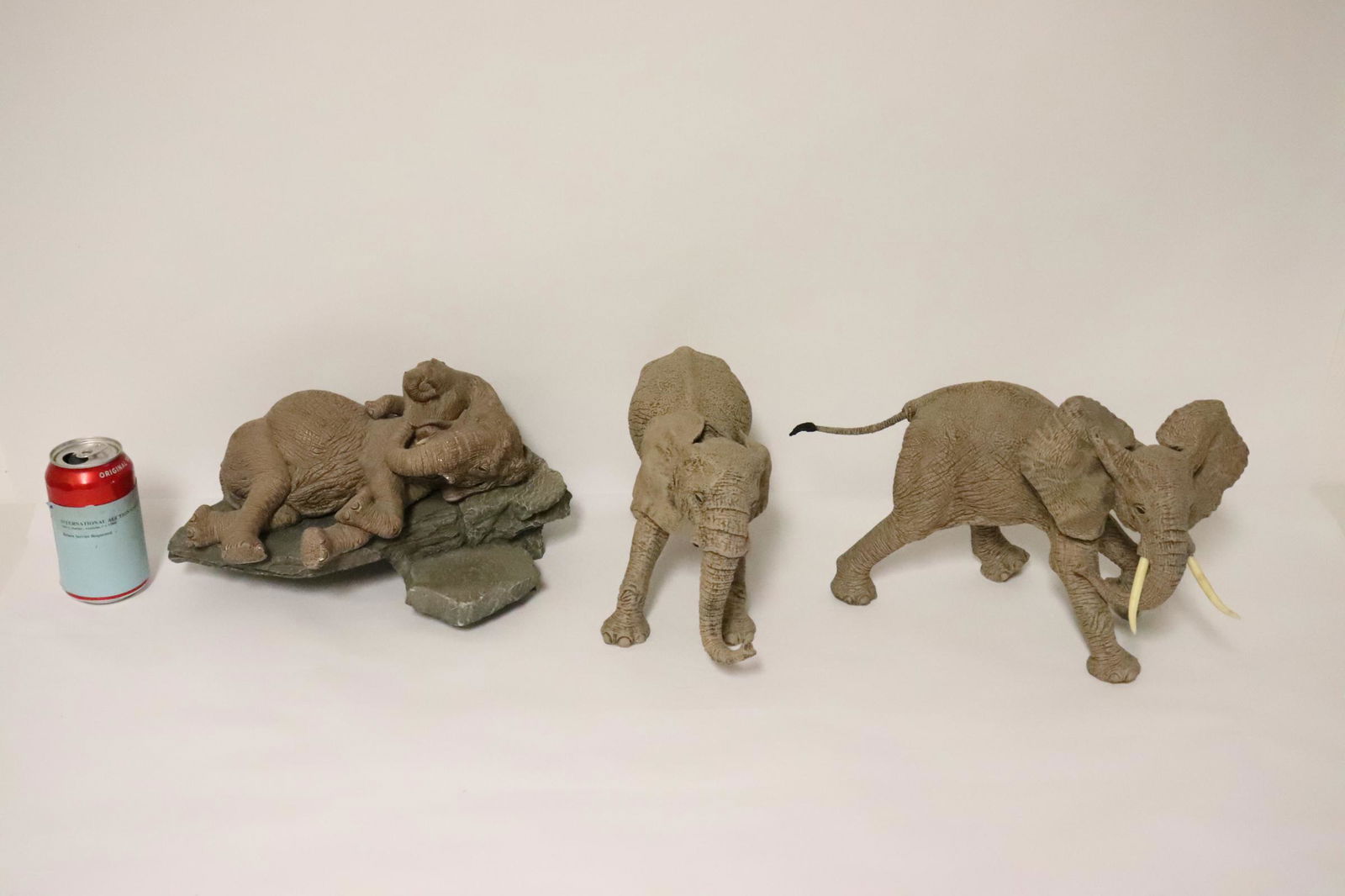 3 Martha Carey "the herd" elephant series sculptures (1 of 10)