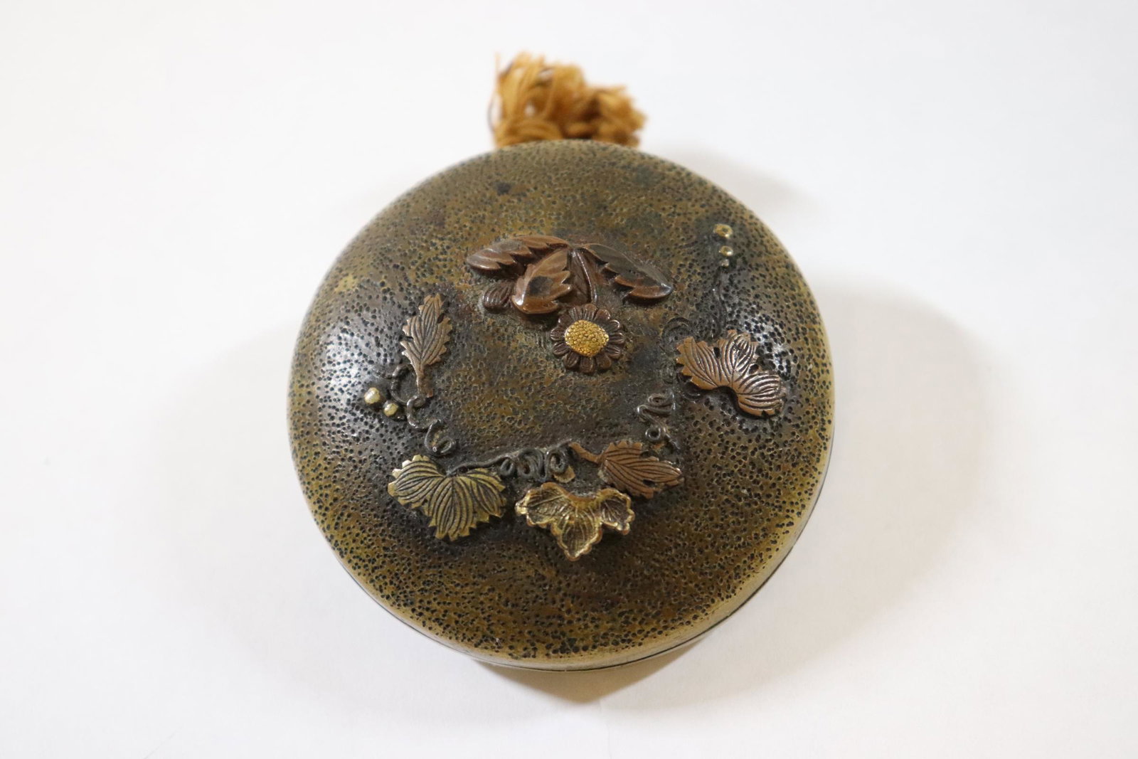 Japanese bronze(?) box(?) (1 of 10)