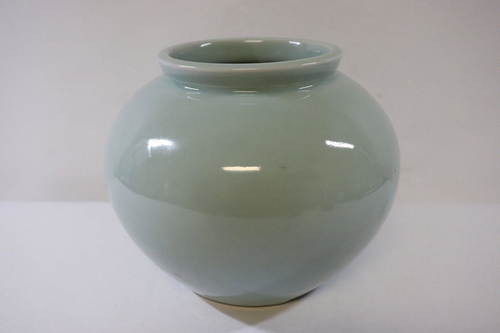 Chinese antique light celadon porcelain jar (1 of 9)