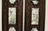 Pr Chinese rosewood framed panels w/ porcelain plaques - 3