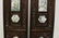 Pr Chinese rosewood framed panels w/ porcelain plaques - 4