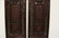 Pr Chinese rosewood framed panels w/ porcelain plaques - 9
