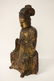 Chinese antique gilt wood carved deity - 4