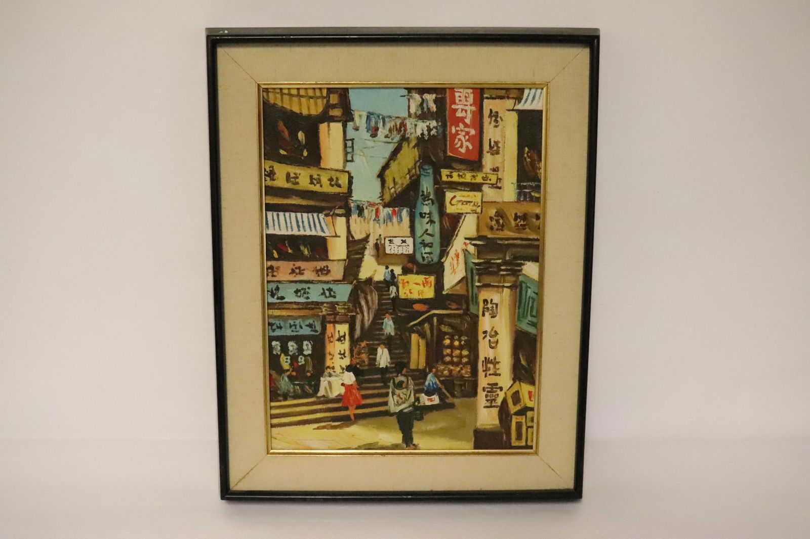 Chinese oil on canvas painting (1 of 10)