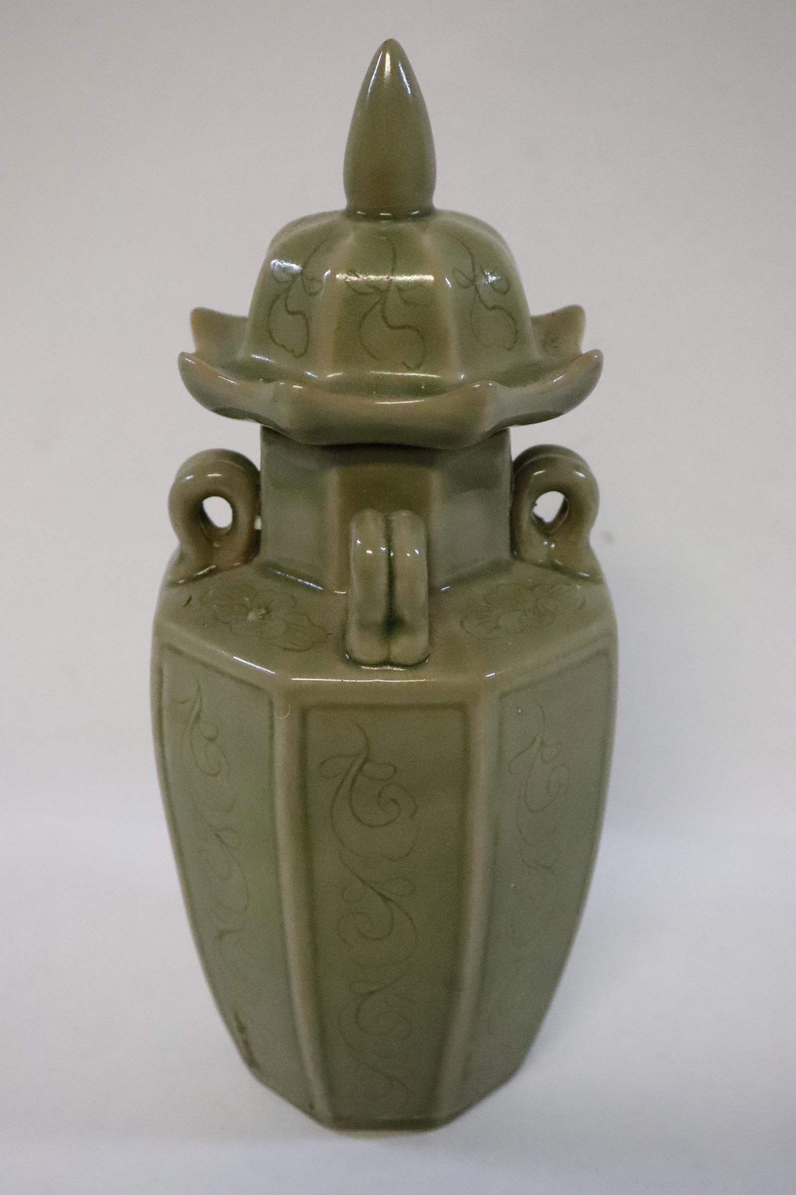 Song style celadon covered jar (1 of 8)