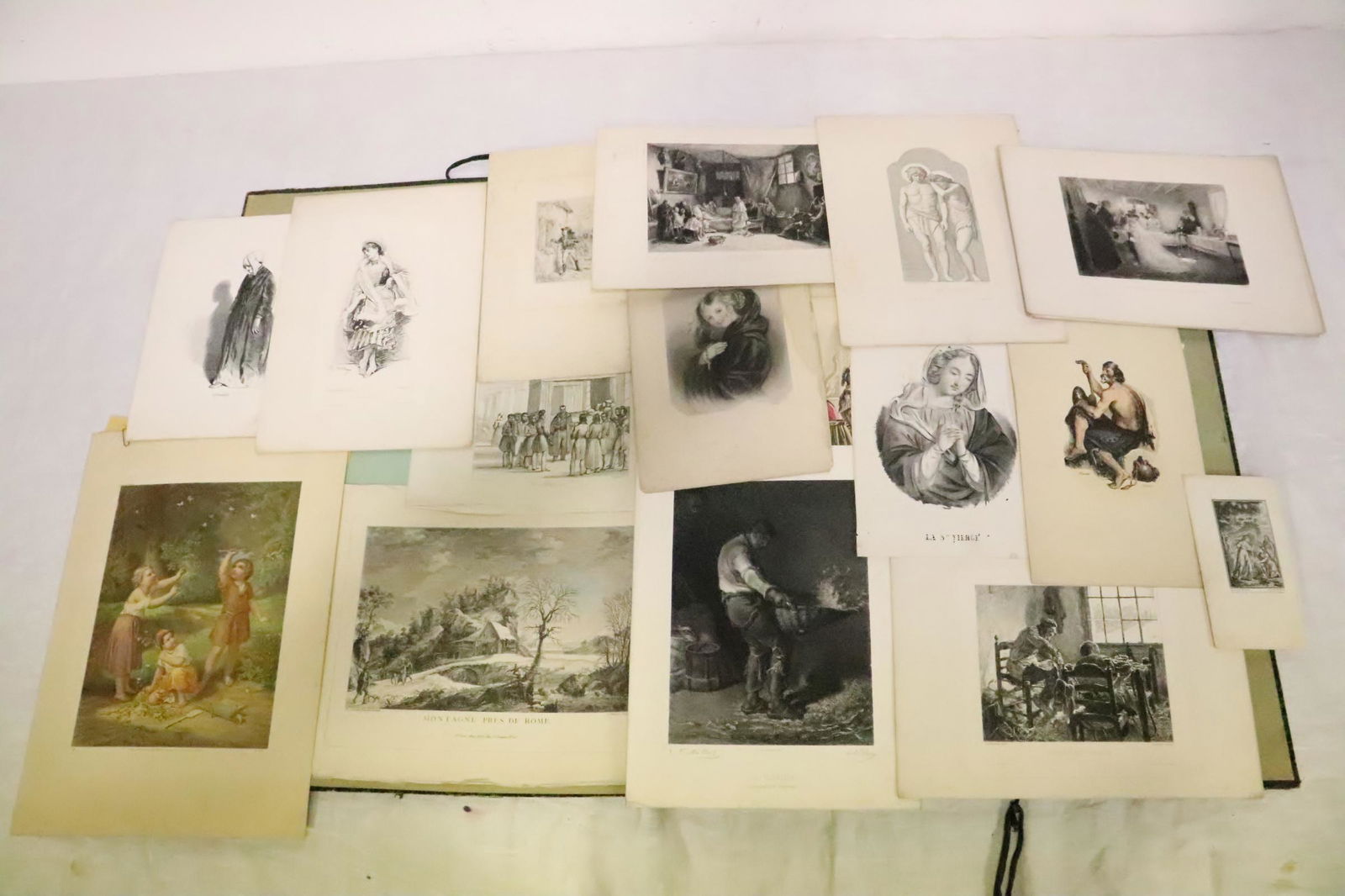 Large lot of antique etchings, prints (1 of 8)