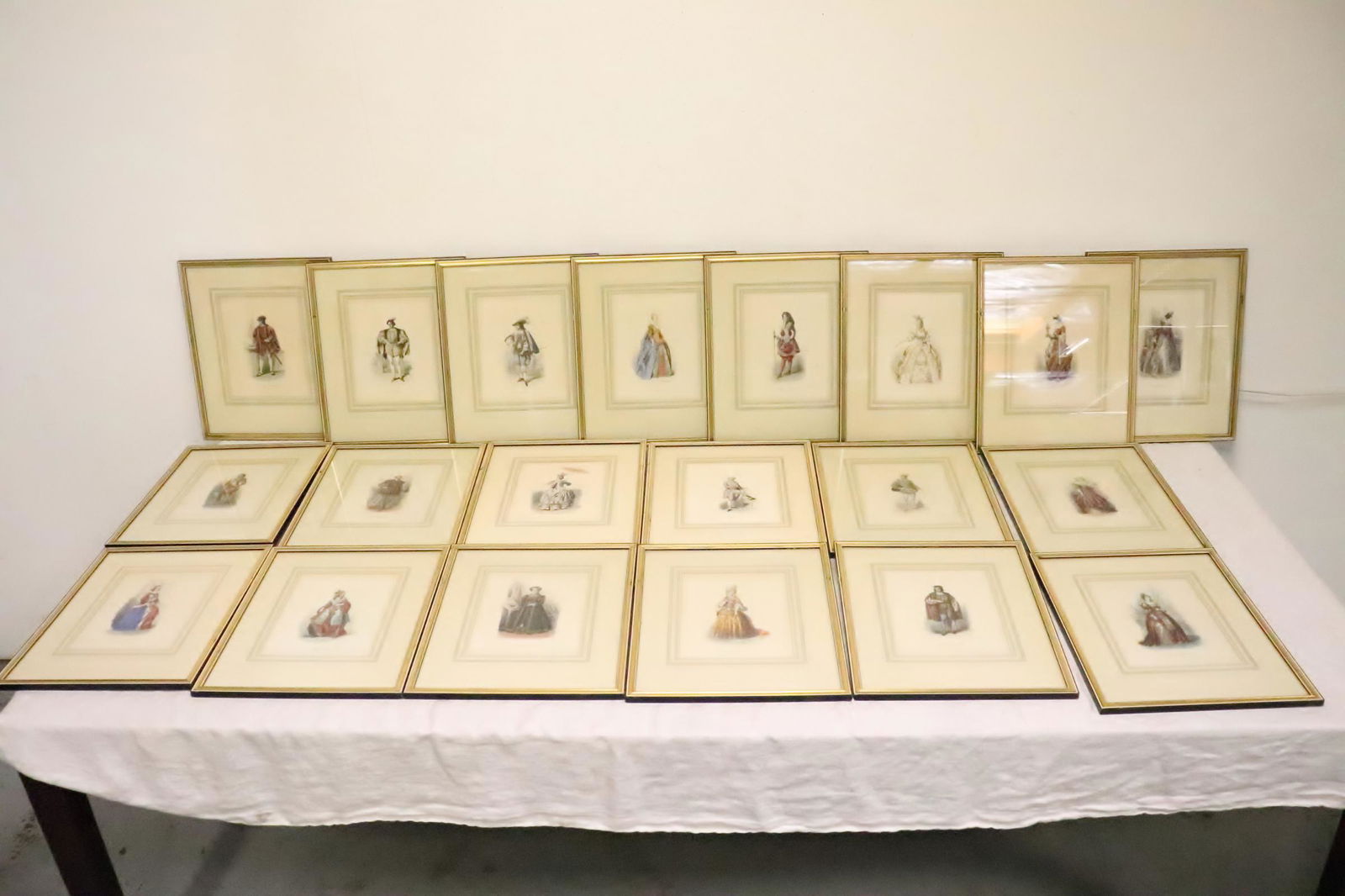 20 framed etchings depicting historical figures (1 of 11)