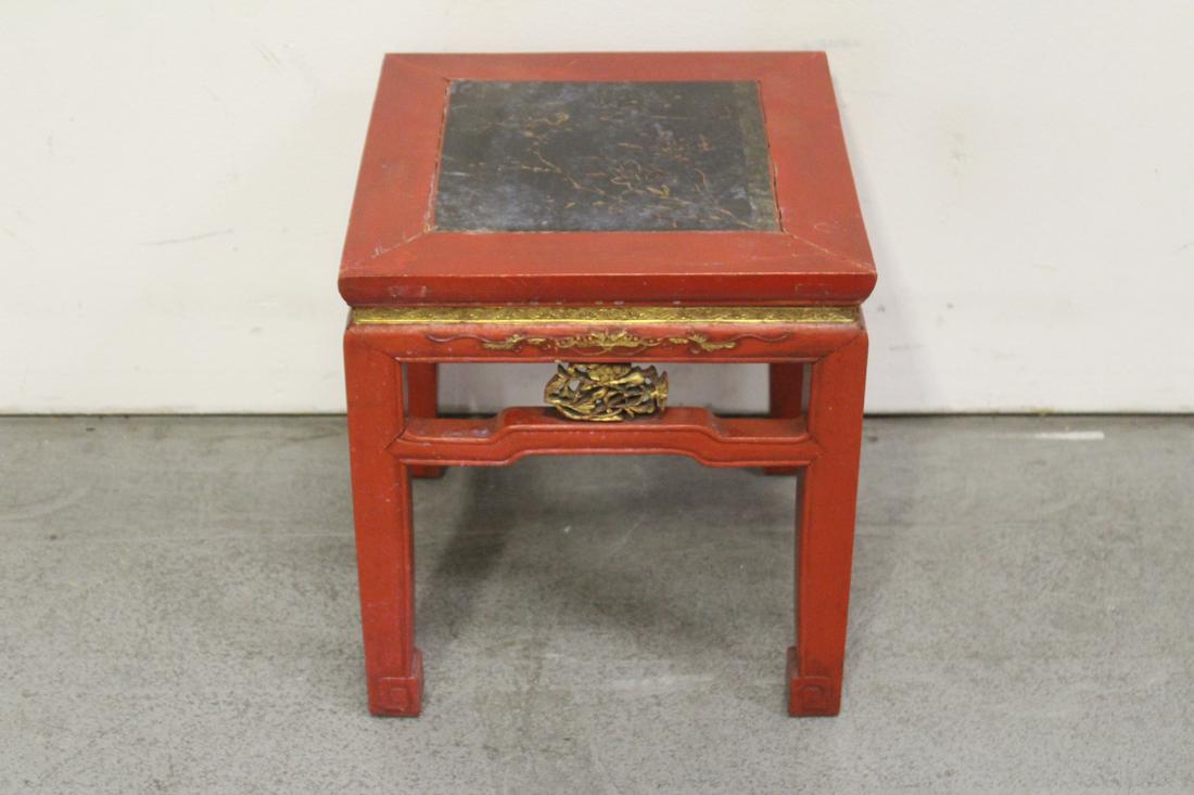 Chinese vintage painted and gilt wood table (1 of 9)