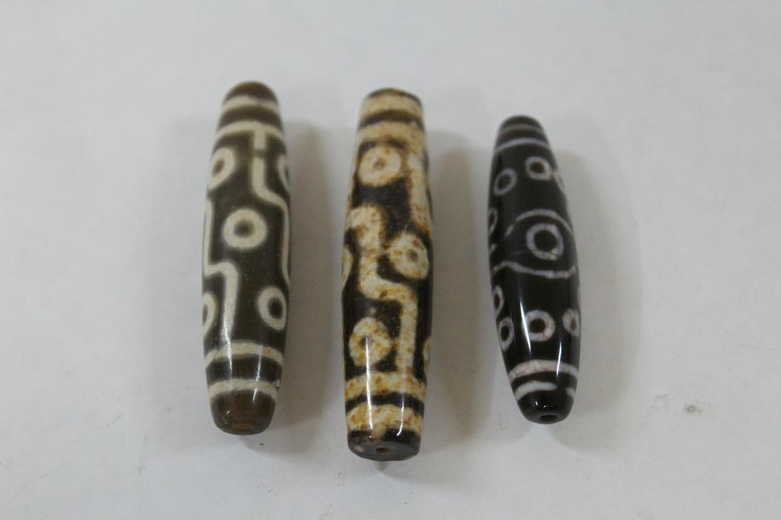 3 Chinese dzi bead style beads (1 of 10)