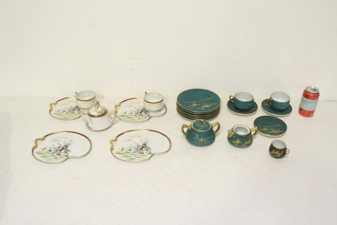 Lot of Japanese porcelain tea sets (1 of 10)